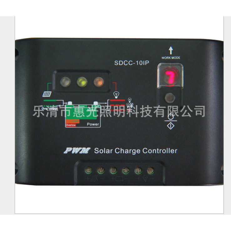 厂家直销太阳能控制器 10A 12V/24V自动识别控制器 